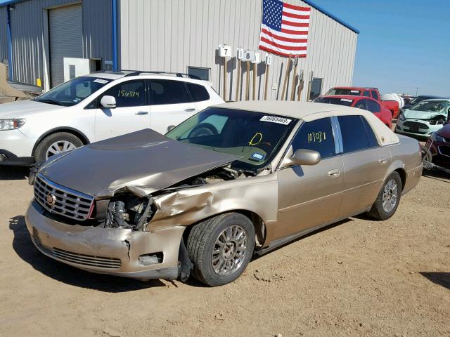 1G6KE57Y75U164738 - 2005 CADILLAC DEVILLE DH GOLD photo 2