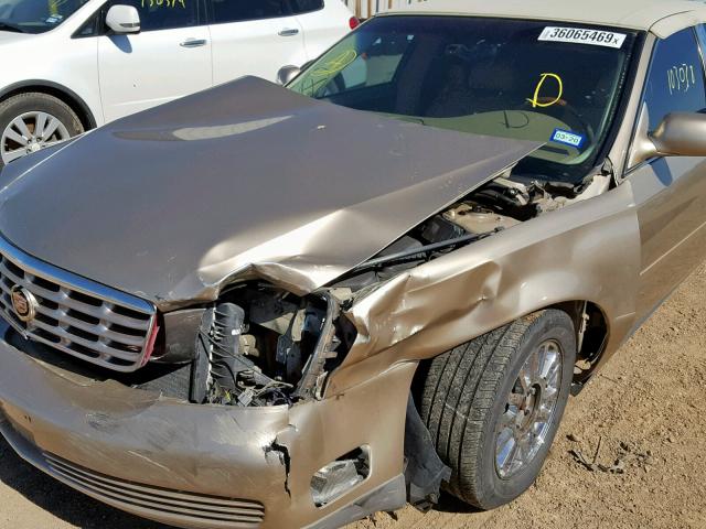 1G6KE57Y75U164738 - 2005 CADILLAC DEVILLE DH GOLD photo 9