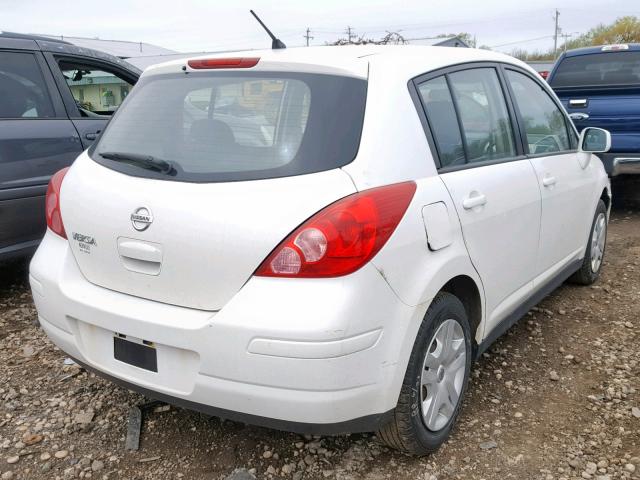 3N1BC1CP6AL457515 - 2010 NISSAN VERSA S WHITE photo 4