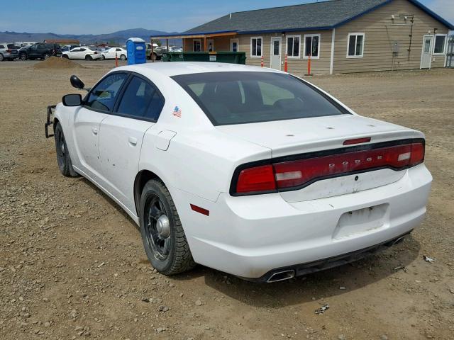 2C3CDXAT3CH126425 - 2012 DODGE CHARGER PO WHITE photo 3