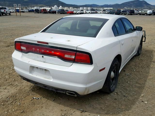 2C3CDXAT3CH126425 - 2012 DODGE CHARGER PO WHITE photo 4