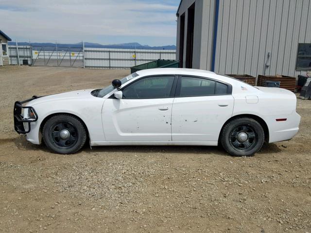 2C3CDXAT3CH126425 - 2012 DODGE CHARGER PO WHITE photo 9