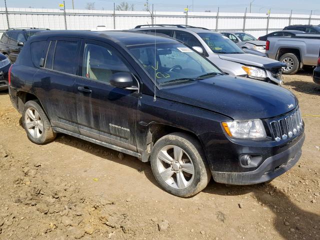 1C4NJDAB0DD207013 - 2013 JEEP COMPASS BLACK photo 1