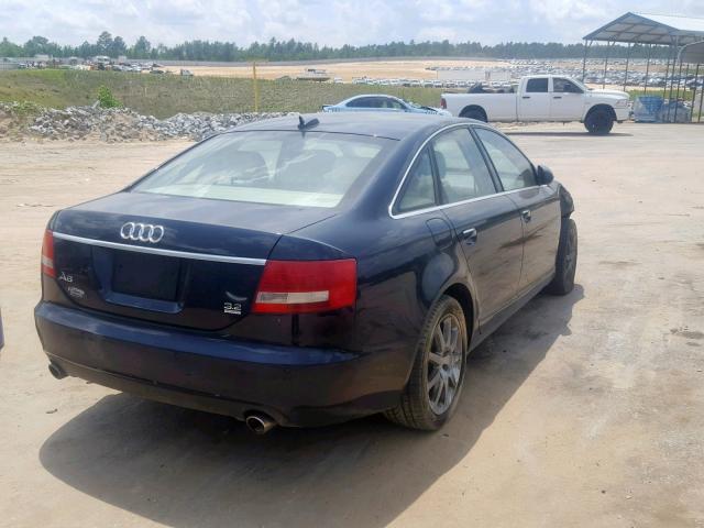 WAUDG74F05N123115 - 2005 AUDI A6 3.2 QUA BLUE photo 4