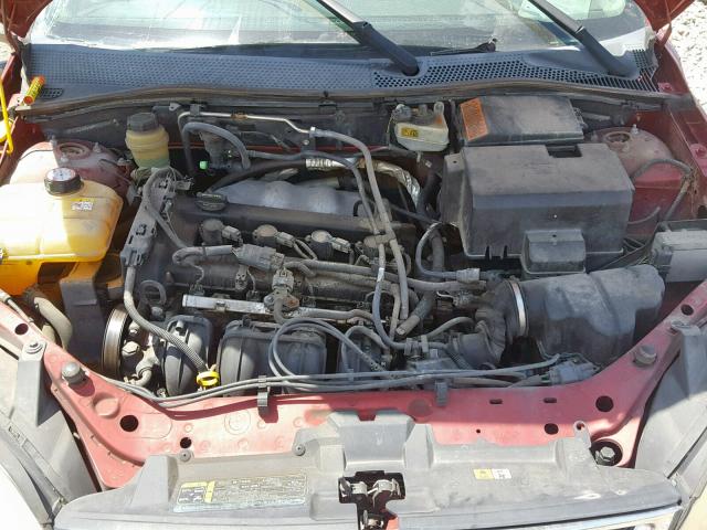 3FAFP37N55R104750 - 2005 FORD FOCUS ZX5 RED photo 7