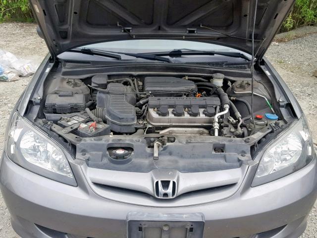 2HGES16615H522304 - 2005 HONDA CIVIC LX BROWN photo 7