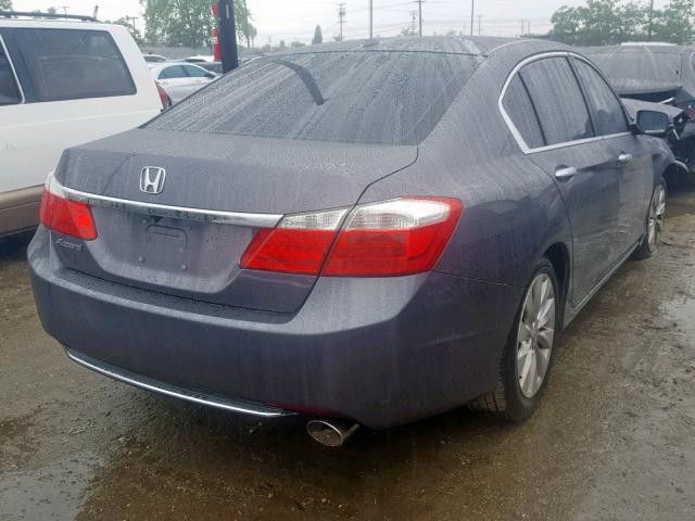 1HGCR2F80EA109279 - 2014 HONDA ACCORD EXL GRAY photo 4