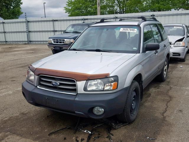 JF1SG63645H754332 - 2005 SUBARU FORESTER 2 SILVER photo 2