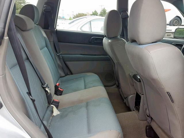 JF1SG63645H754332 - 2005 SUBARU FORESTER 2 SILVER photo 6