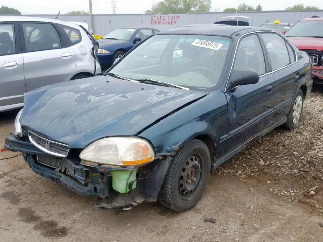 2HGEJ6679WH517362 - 1998 HONDA CIVIC LX GREEN photo 2