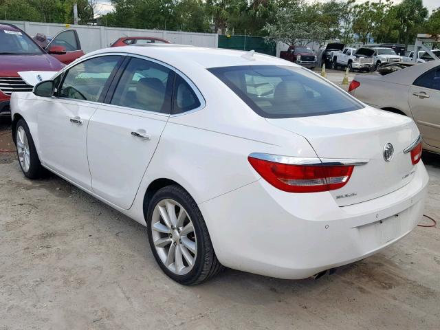 1G4PS5SK9D4180223 - 2013 BUICK VERANO WHITE photo 3