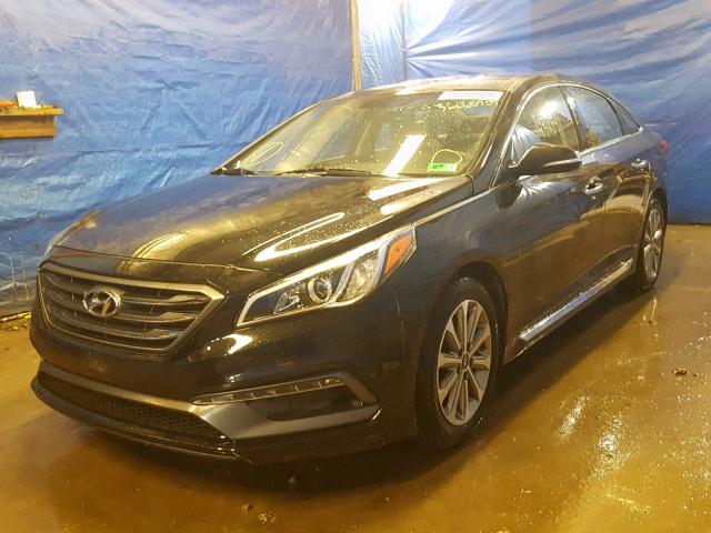 5NPE34AF4GH274676 - 2016 HYUNDAI SONATA SPO BLACK photo 2