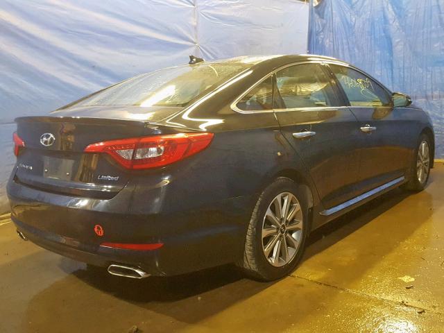 5NPE34AF4GH274676 - 2016 HYUNDAI SONATA SPO BLACK photo 4