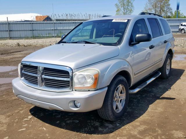 1D4HB58D54F104278 - 2004 DODGE DURANGO LI SILVER photo 2