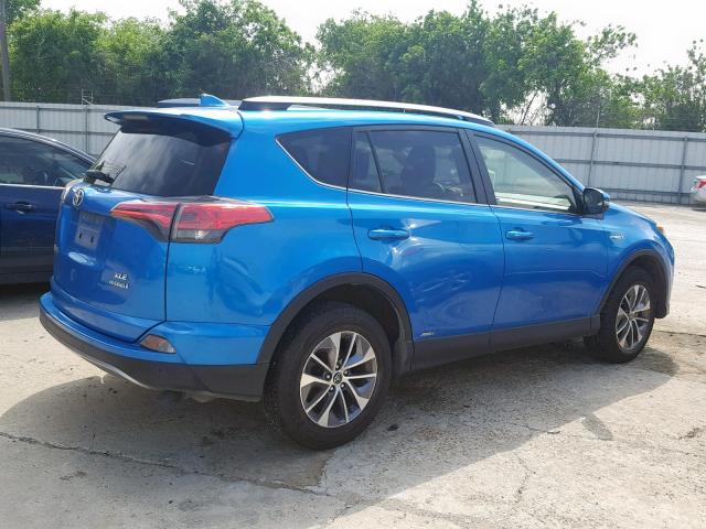 JTMRJREV8HD116435 - 2017 TOYOTA RAV4 HV LE BLUE photo 4