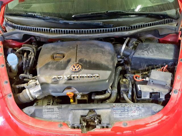 3VWCD21Y74M302242 - 2004 VOLKSWAGEN NEW BEETLE წითელი ფოტო 7