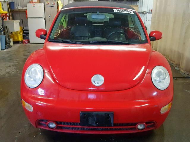 3VWCD21Y74M302242 - 2004 VOLKSWAGEN NEW BEETLE წითელი ფოტო 9