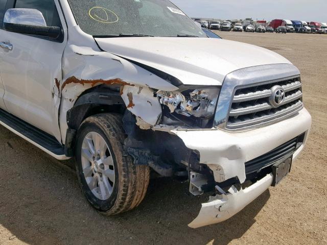 5TDDW5G1XCS067041 - 2012 TOYOTA SEQUOIA PL GRAY photo 9