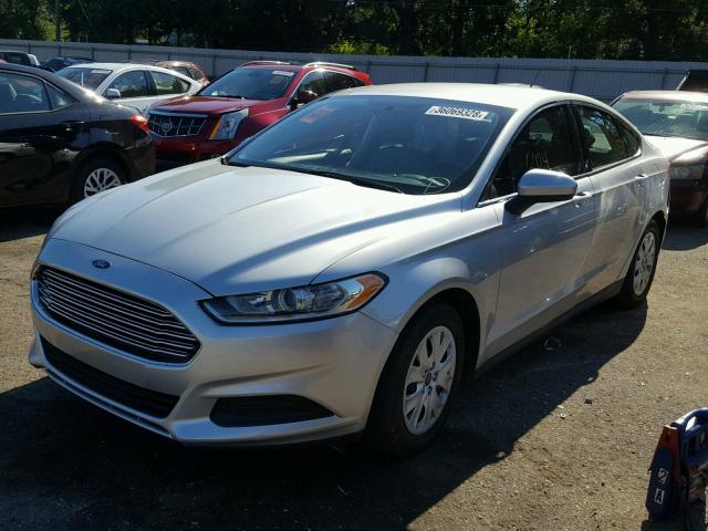 3FA6P0G77DR373167 - 2013 FORD FUSION S SILVER photo 2