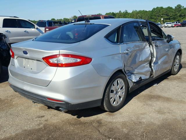 3FA6P0G77DR373167 - 2013 FORD FUSION S SILVER photo 4