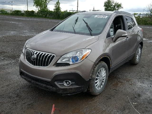 KL4CJESB6EB732693 - 2014 BUICK ENCORE BROWN photo 2