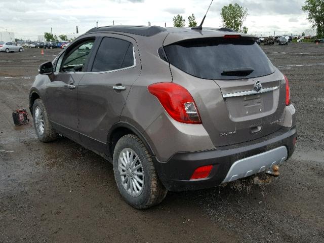 KL4CJESB6EB732693 - 2014 BUICK ENCORE BROWN photo 3