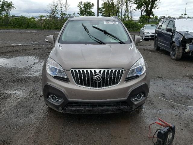 KL4CJESB6EB732693 - 2014 BUICK ENCORE BROWN photo 9