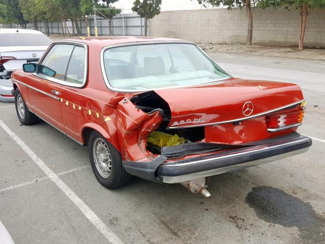 12305312007785 - 1978 MERCEDES-BENZ 280CE RED photo 3