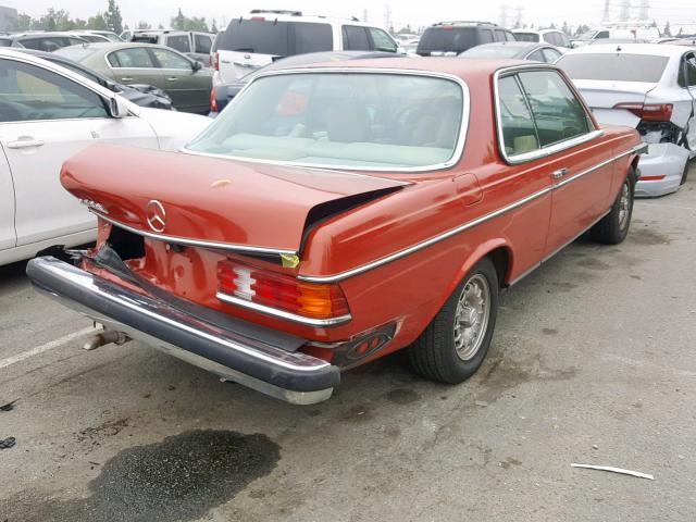 12305312007785 - 1978 MERCEDES-BENZ 280CE RED photo 4