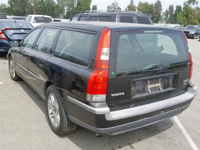 YV1SW58D522240738 - 2002 VOLVO V70 2.4T BLACK photo 3