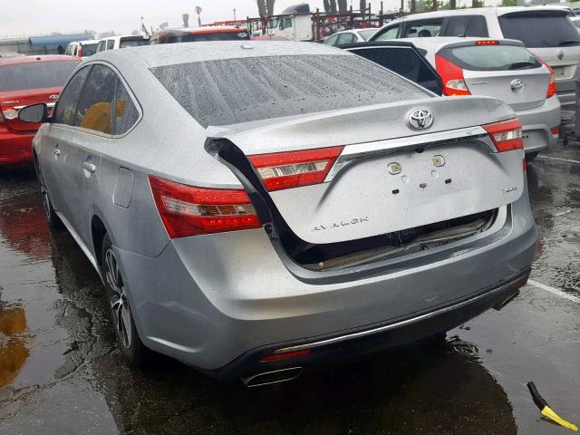 4T1BK1EB4HU264390 - 2017 TOYOTA AVALON XLE SILVER photo 3