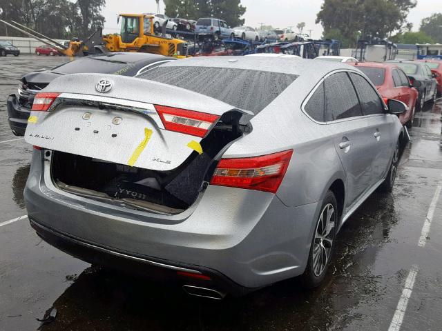 4T1BK1EB4HU264390 - 2017 TOYOTA AVALON XLE SILVER photo 4