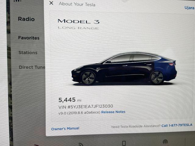 5YJ3E1EA7JF123030 - 2018 TESLA MODEL 3 BLACK photo 8