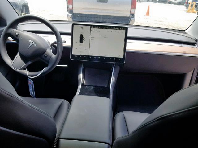 5YJ3E1EA7JF123030 - 2018 TESLA MODEL 3 BLACK photo 9