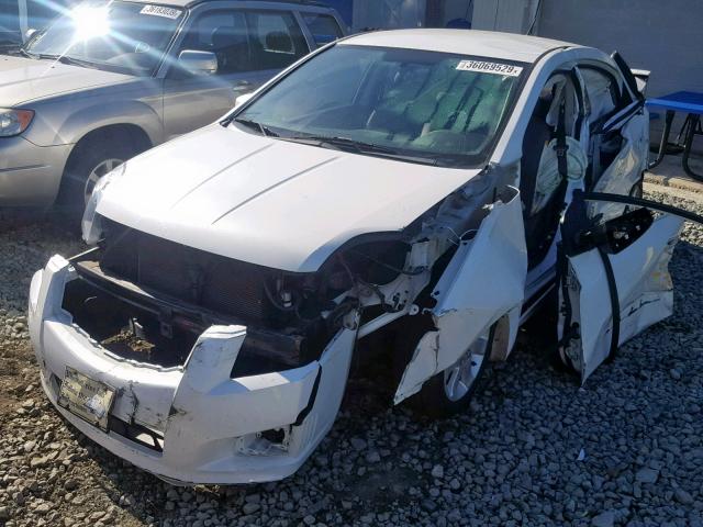 3N1AB6AP8AL646424 - 2010 NISSAN SENTRA 2.0 WHITE photo 2