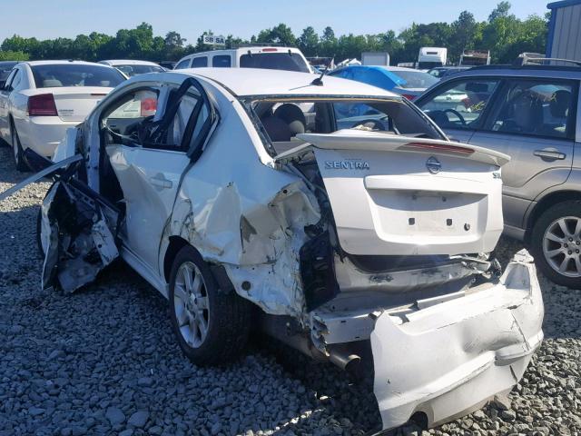 3N1AB6AP8AL646424 - 2010 NISSAN SENTRA 2.0 WHITE photo 3