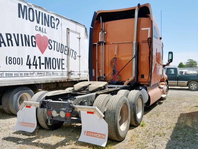 1XKTD49X09J240122 - 2009 KENWORTH CONSTRUCTI ORANGE photo 4