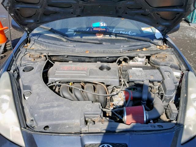 JTDDR32T920116803 - 2002 TOYOTA CELICA GT BLUE photo 7