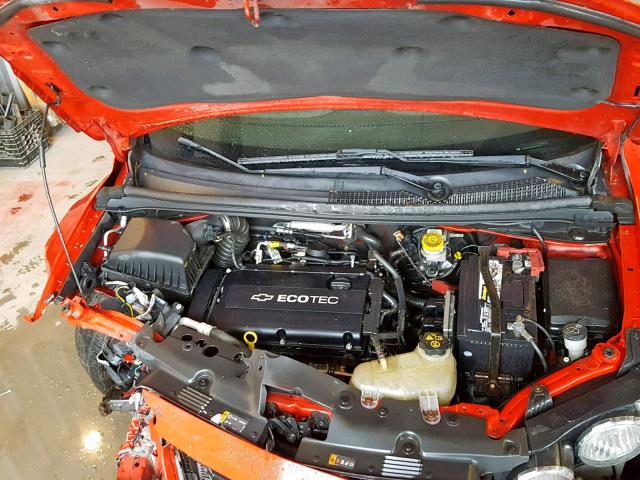 1G1JA6SHXC4125035 - 2012 CHEVROLET SONIC LS RED photo 7