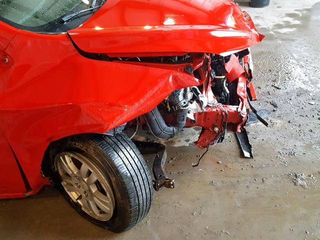 1G1JA6SHXC4125035 - 2012 CHEVROLET SONIC LS RED photo 9