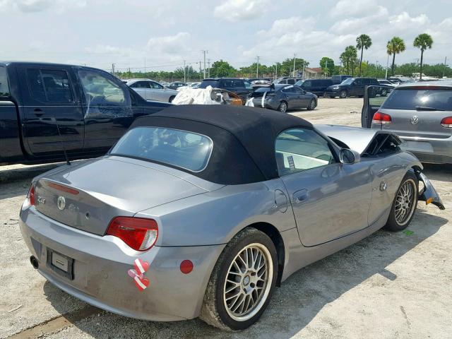 4USBU53508LX85612 - 2008 BMW Z4 3.0SI GRAY photo 4