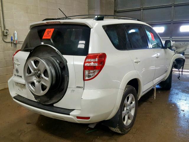 JTMBK31V495083303 - 2009 TOYOTA RAV4 LIMIT WHITE photo 4