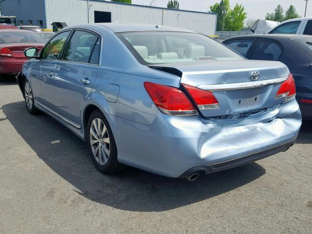 4T1BK3DB8CU462928 - 2012 TOYOTA AVALON BAS BLUE photo 3