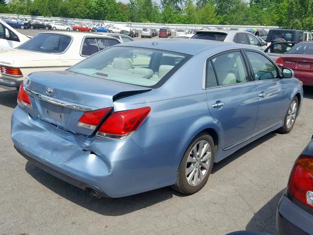 4T1BK3DB8CU462928 - 2012 TOYOTA AVALON BAS BLUE photo 4