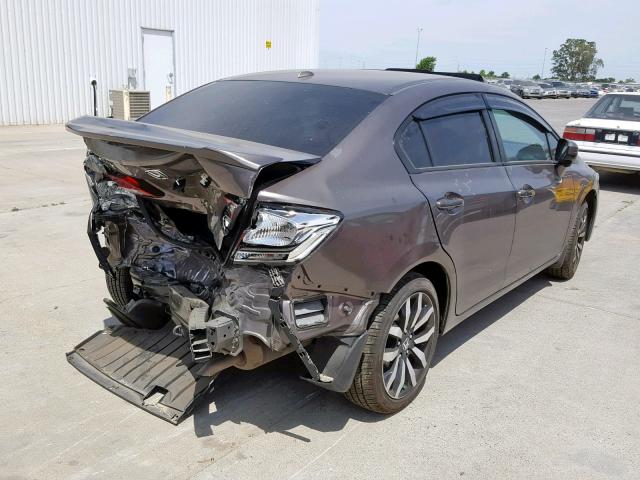 19XFB2F90EE245515 - 2014 HONDA CIVIC EXL GRAY photo 4