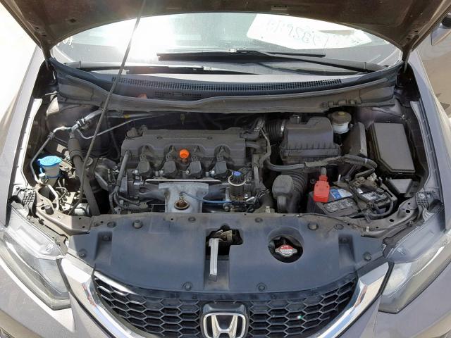 19XFB2F90EE245515 - 2014 HONDA CIVIC EXL GRAY photo 7