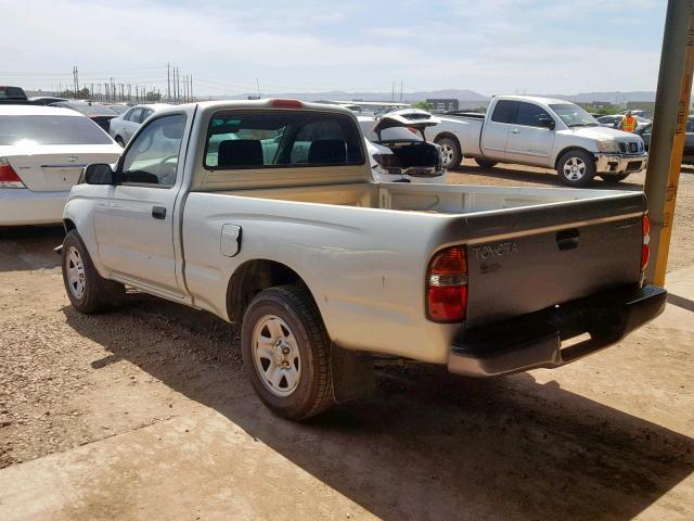 5TENL42N12Z058957 - 2002 TOYOTA TACOMA TAN photo 3