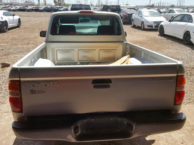 5TENL42N12Z058957 - 2002 TOYOTA TACOMA TAN photo 6