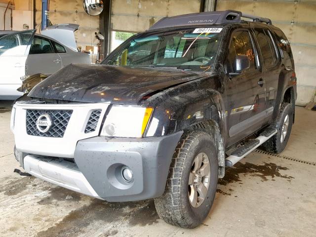 5N1AN0NW3DN819480 - 2013 NISSAN XTERRA X BLACK photo 2