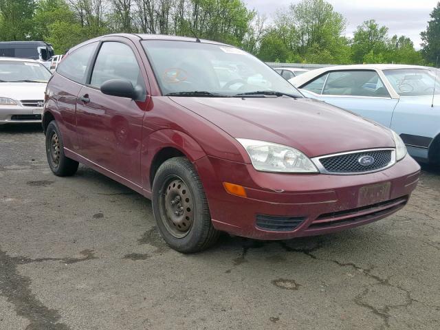 1FAFP31N96W257610 - 2006 FORD FOCUS ZX3 RED photo 1